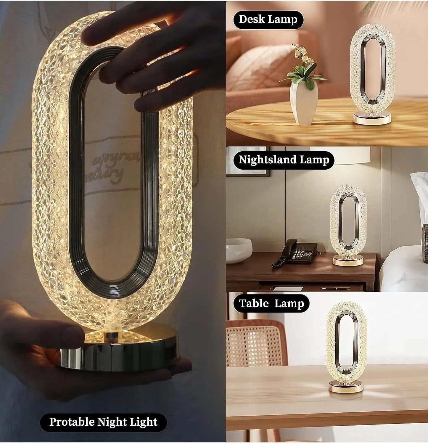 USB Charging Touch Lamp